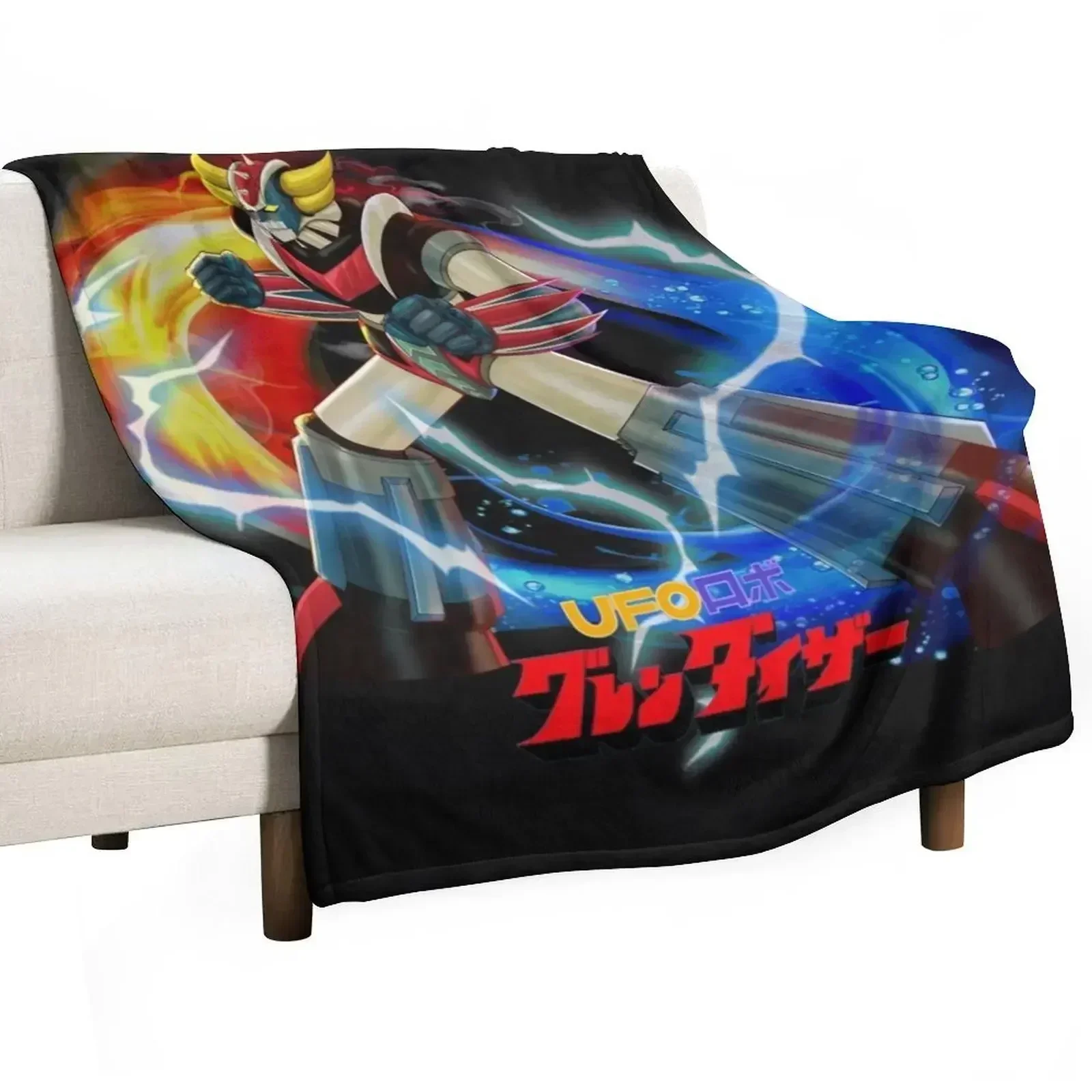 

UFO ROBO Grendizer Throw Blanket Luxury Moving valentine gift ideas Blankets