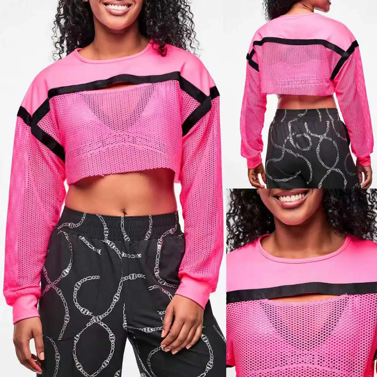 Quick Dry Mesh Loose Long Sleeve T Shirt Men Women Streetwear Collection Fitness Sports New R924