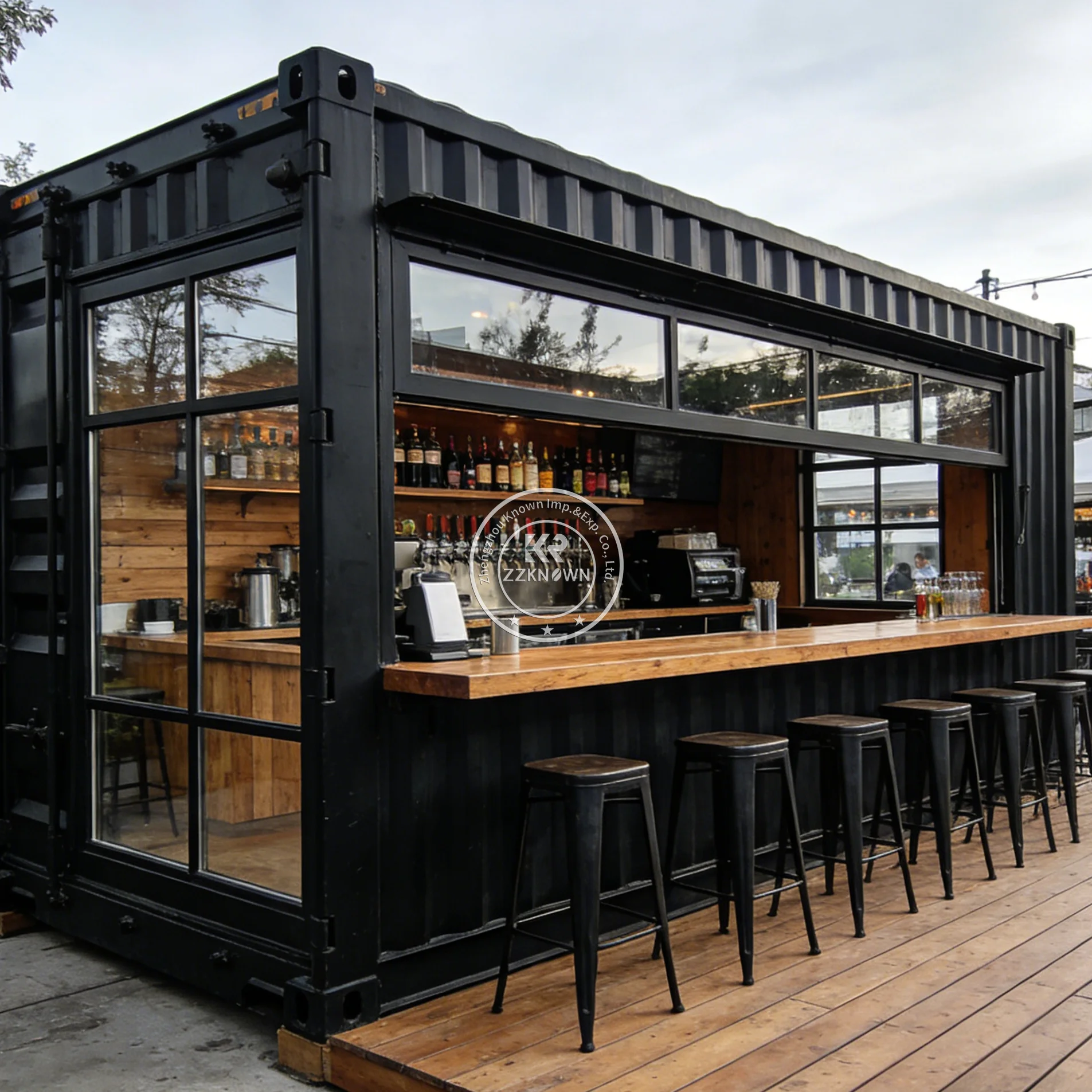 

Creative Prefabricated Container Bar Outdoor Dessert Cake Sweet Shop Modular Container Restaurant For Sale