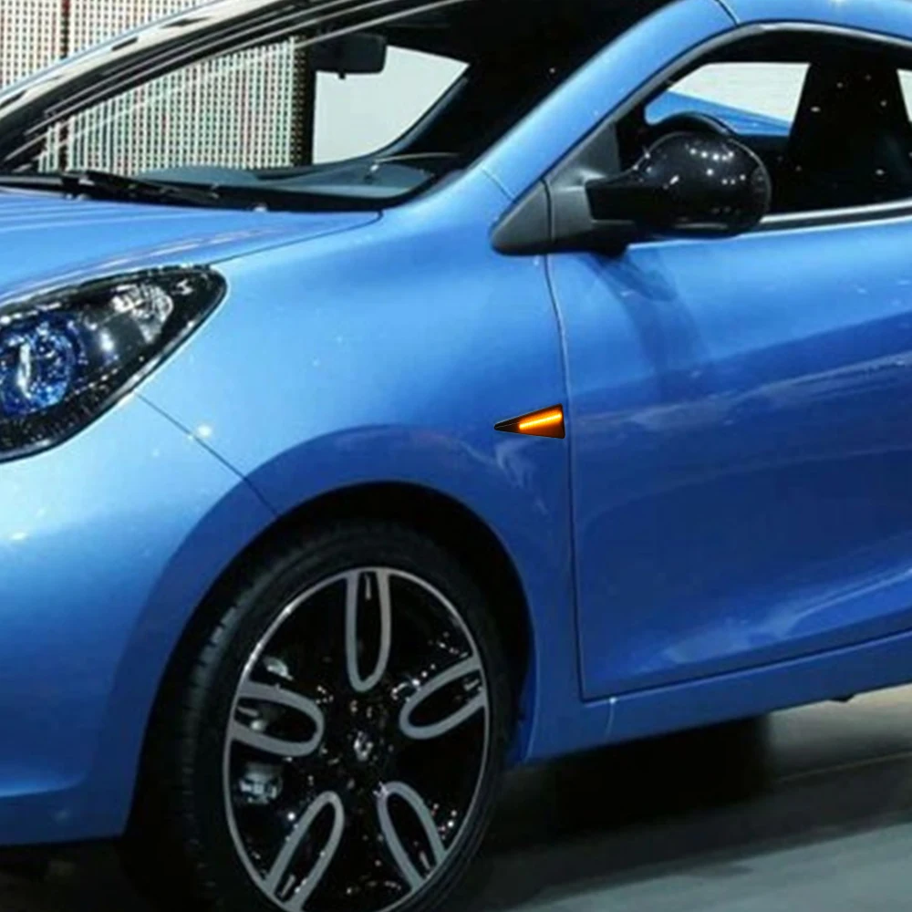 

Для Renault Megane MK2 CC Espace MK4 Scenic MK2 Wind Avantime Thalia MK2 Светодиодный динамический боковой указатель поворота 2 шт.