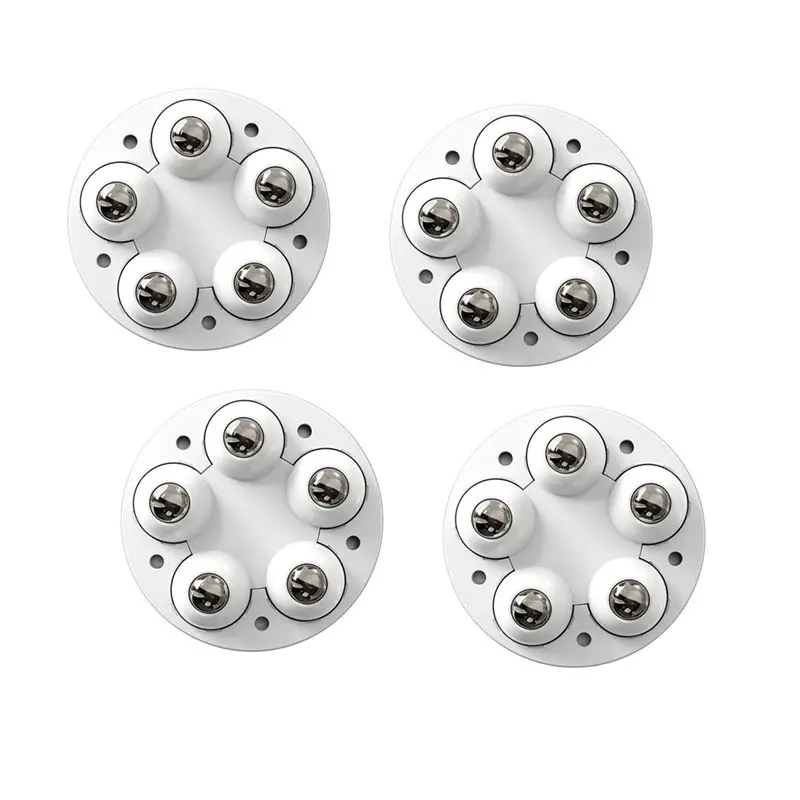 AA94-4Pcs Adjustable Movable Furniture Chair Leg Furniture Foot Pads,5 Wheel Rollers Washing Machine Riser Bed Sofa Booster
