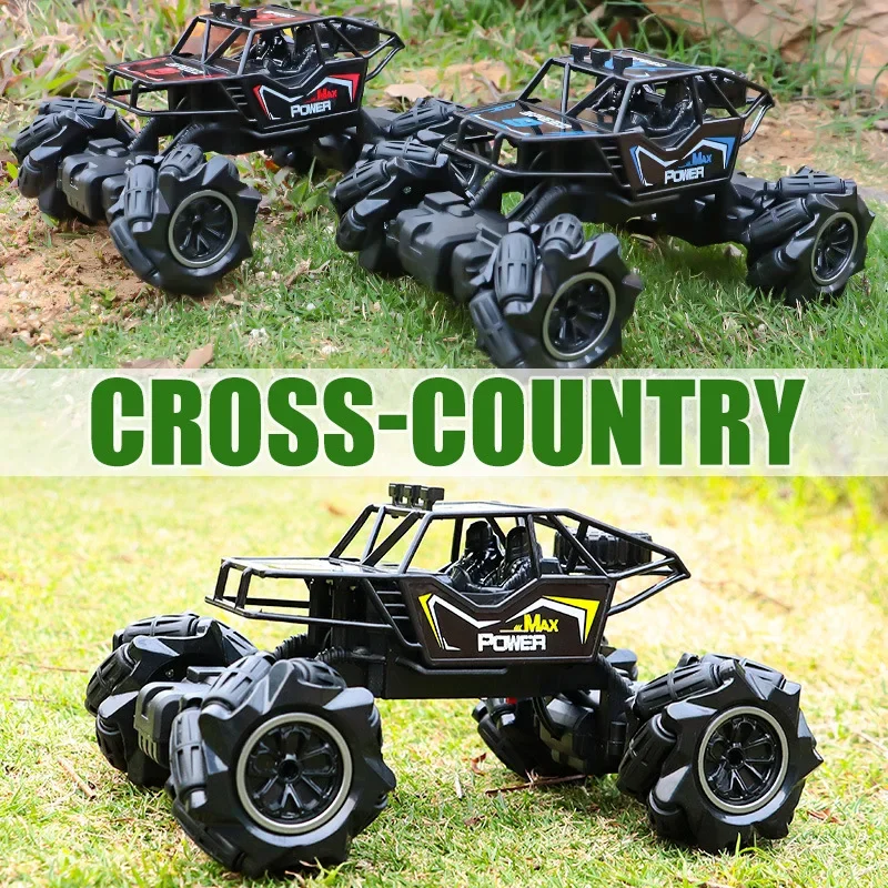 4wd Rc Auto Met Led Verlichting 2.4G Radio Afstandsbediening Auto Buggy Off-Road Control Trucks Jongens Speelgoed Voor Kinderen Cadeaus Kids Speelgoed