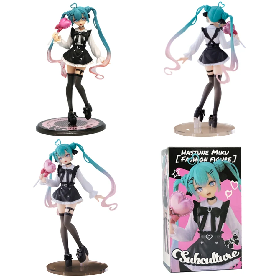 18cm Sexy Girl Hatsune Miku Anime-Figur Mode-Subkultur Miku Actionfigur Raumdekoration PVC Sammlermodell Puppe Spielzeug