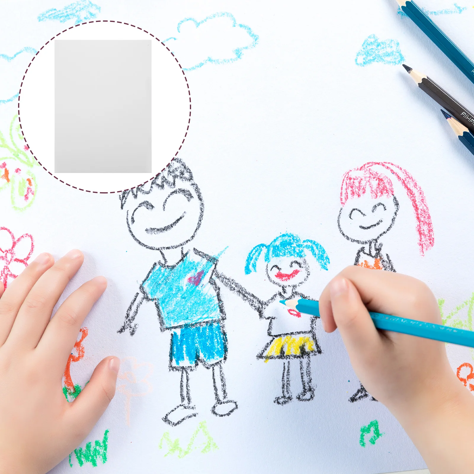 25 Sheets Water Soluble Colored Lead Sketch Paper Professional Art Daily Use Drawing School Dissolvable Household