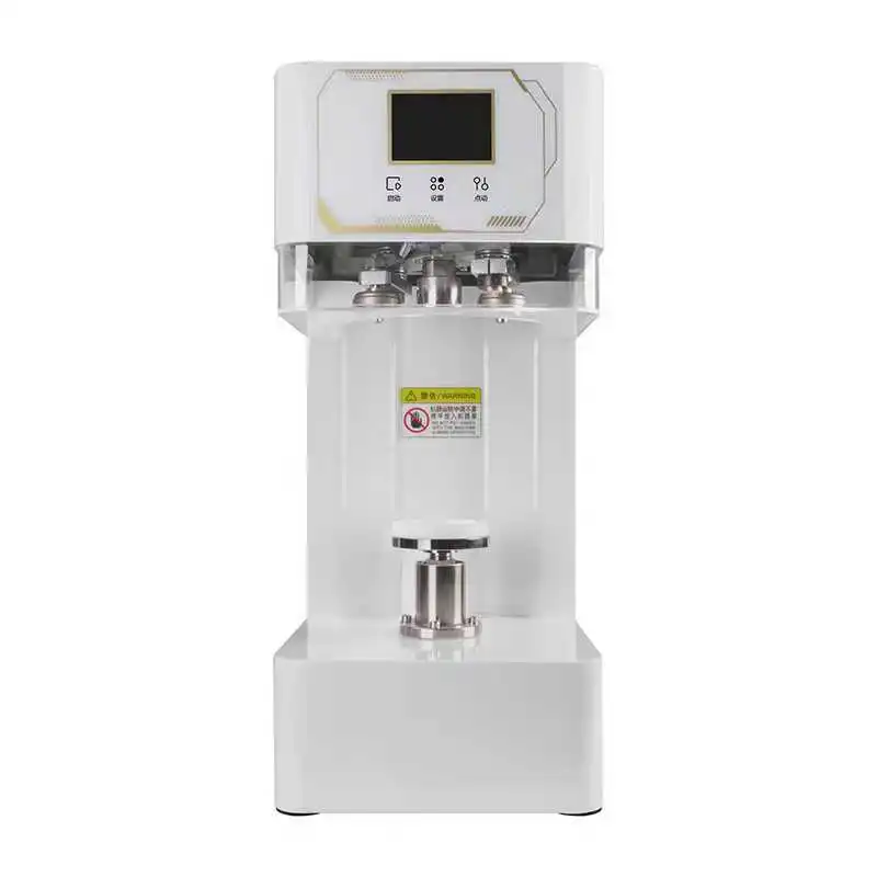 Semi Automatic Electric Beverage Sealing Machine Easy To Operate Higher Cost Performance Metal Can Sealing