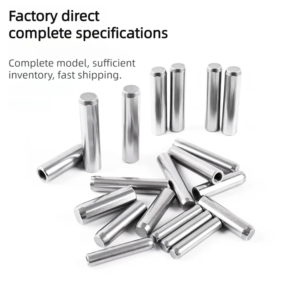 H7 Negative Toleranz M2-M10 Innengewinde Zylindrischer Stift MSTH Lagerstahl SUJ2 Metall-Positionierungsstange Auto-Werkzeug Befestigungsstift – Detail 4