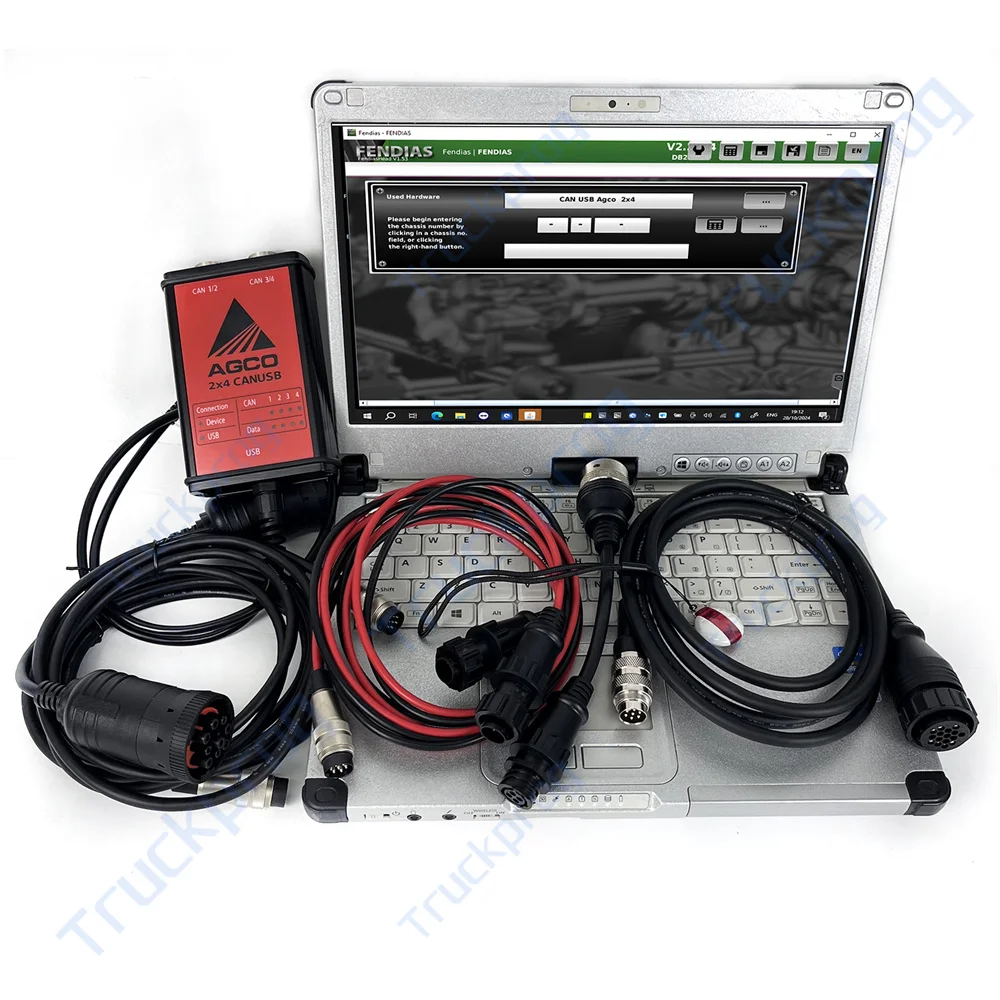 

C2 laptop for AGCO CANUSB EDT Interface Electronic Diagnostic Tool Fendt Fendias Agricultural truck Diagnostic kit key dongle