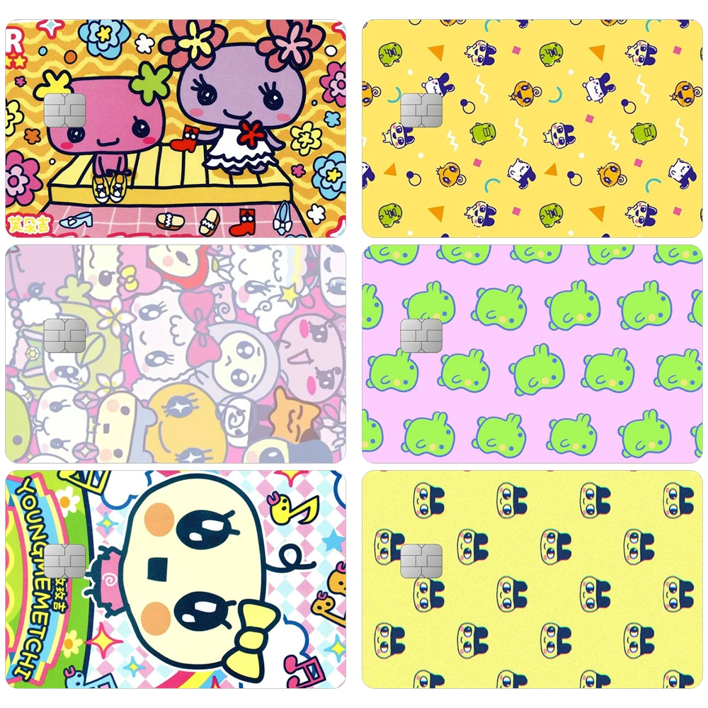 

Наклейки-стикеры Tamagotchi: милые мультяшные стикеры для карт, декоративные наклейки для проездных, документов, украшения, нашивки, подарки для учебы и кампуса