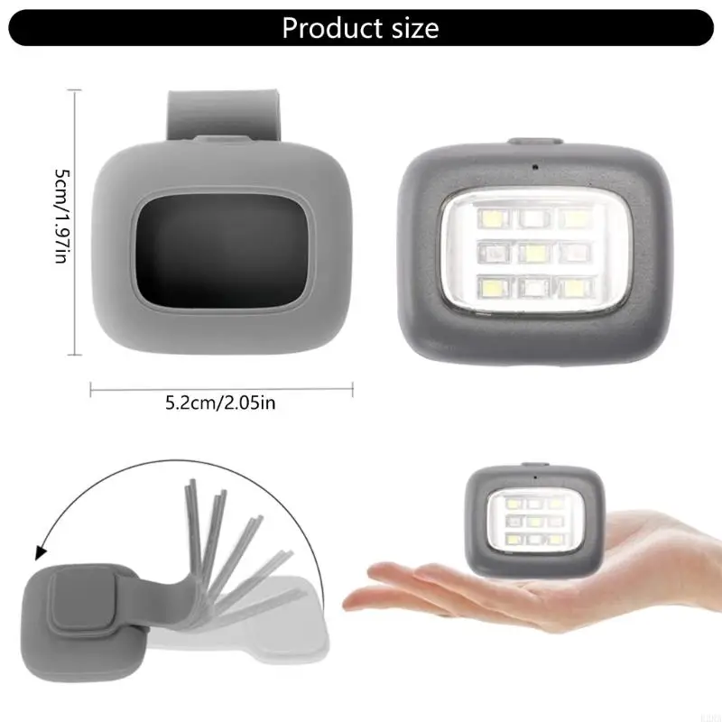 ไฟคลิปโคมไฟ LED ความปลอดภัย jogging LED ไฟสนามแม่เหล็ก USB ชาร์จไฟวิ่งโคมไฟกลางแจ้งกระเป๋าเป้สะพายหลังหัวเข็มขัด