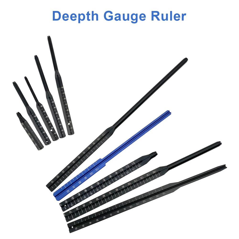 

Orthopedic Guide Pin Depth Detector Depth Gauge Intramedullary Nail Measuring Ruler Small Animal Surgical Instrument