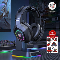 ONIKUMA B100 Wireless Gaming Headset 2.4GHz With Microphones HiFi Sound Quality PcLaptop Noise Canceling Gaming Headphone For PC