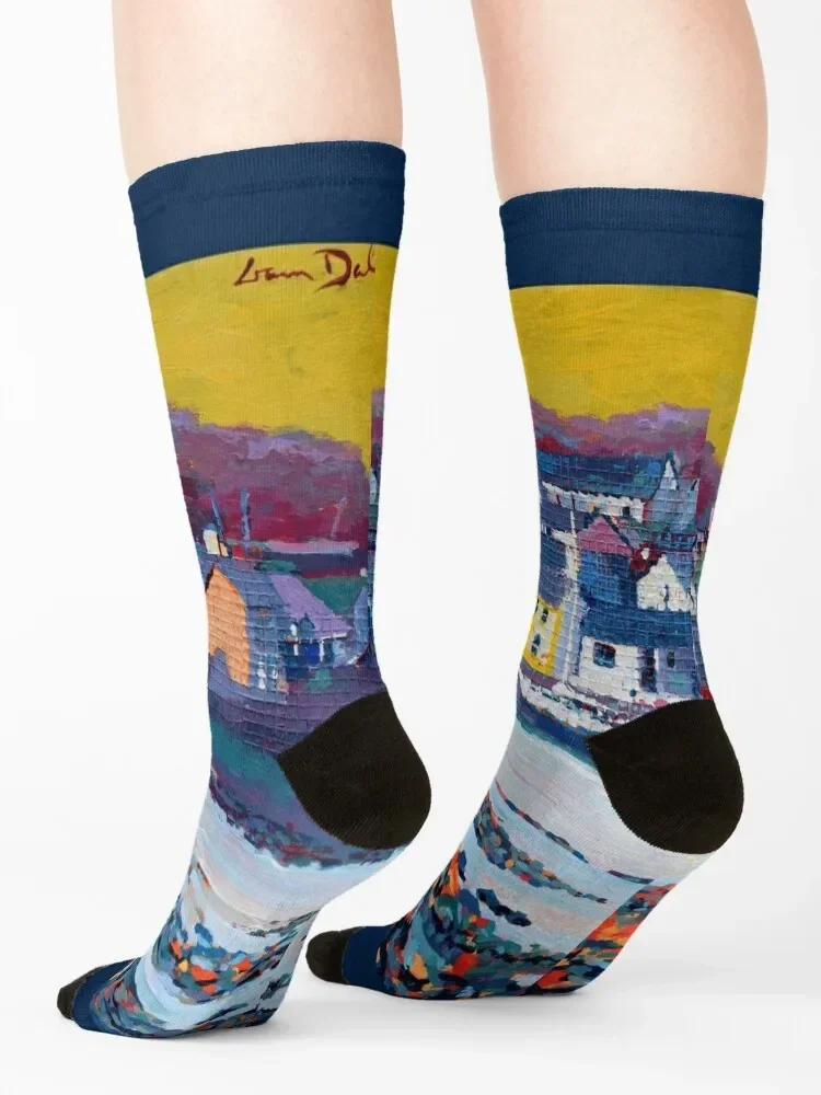 Kinvara Bay (Galway, Ireland) Socks valentine gift ideas anti slip football Mens Socks Women's