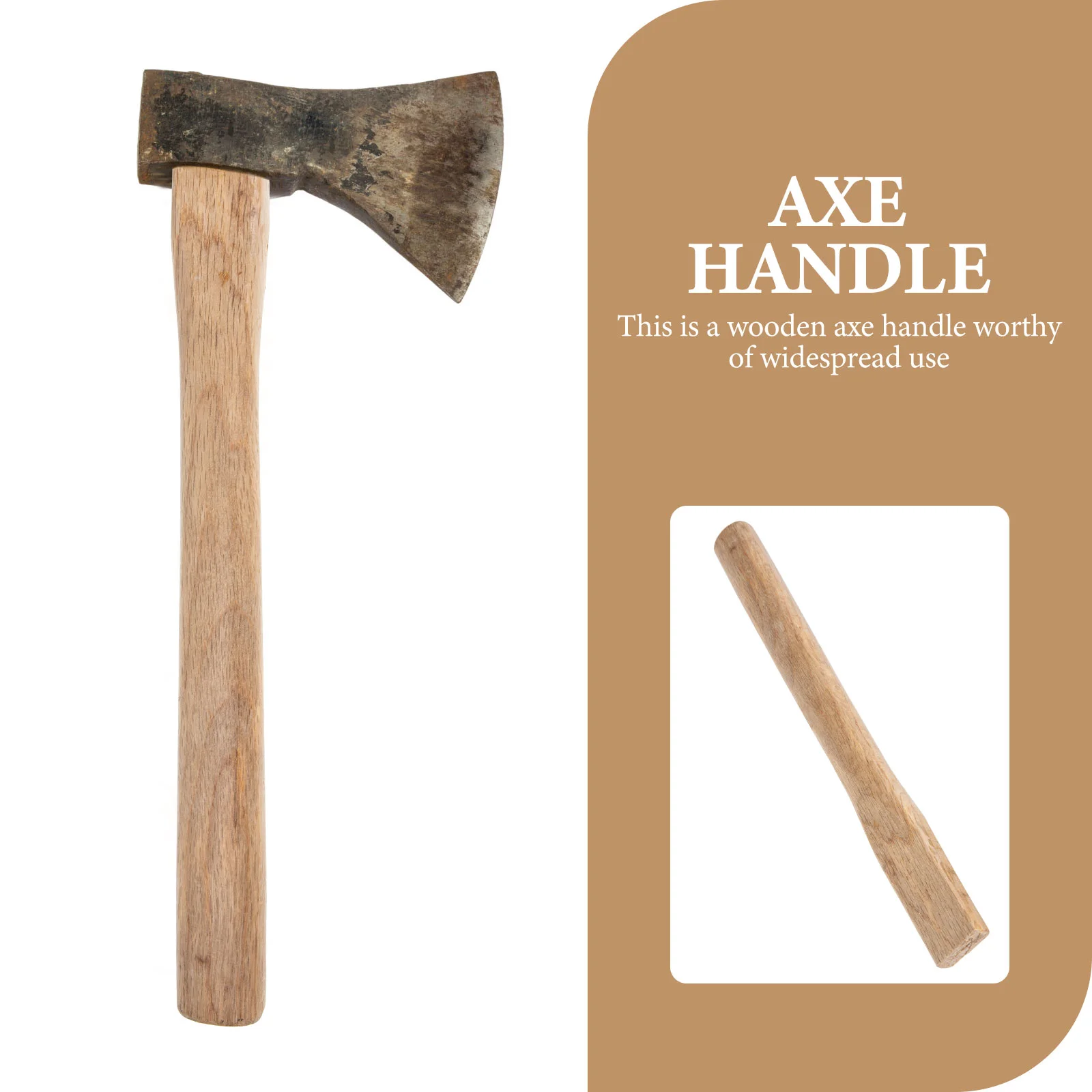 Sledgehammer Hickory Ax Handle Curved Replacement Outdoor Tools Survival Hatchet Wood Axe