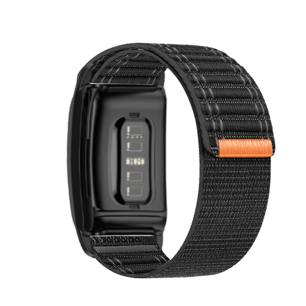 سوار رياضي من النايلون، حزام مطاطي لساعة Whoop 4.0 الذكية، حزام ساعة من النايلون المضفر بحلقة فيلكرو