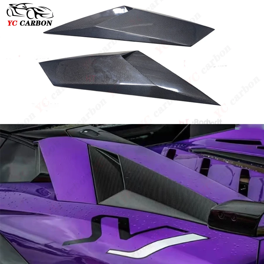 For Lamborghini Aventador LP700 LP720 LP750 Rear Air Outlet Cover Carbon Fiber Rear Vents Splitters Flaps Apron Body Kit