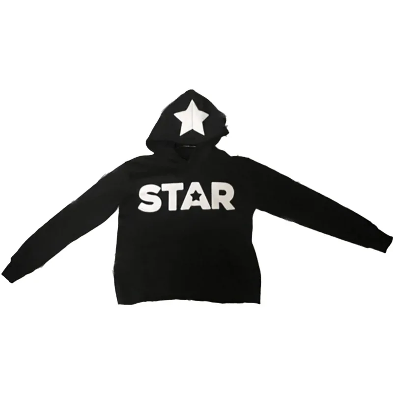 Star Letter Print Y2K Clothes Autumn Women Hoodies Retro Long Sleeve Oversized Sweatshirts Male Harajuku Hip-hop Hooded Jackets