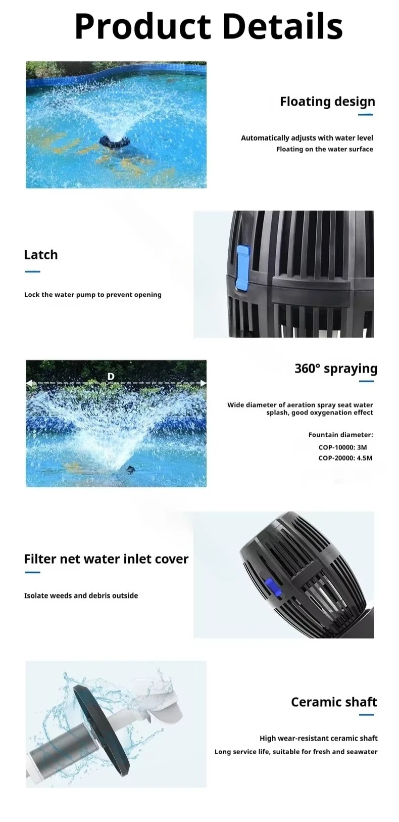 Pompa fontannowa pływająca 100 – Farm Pond Liner recenzja i cena