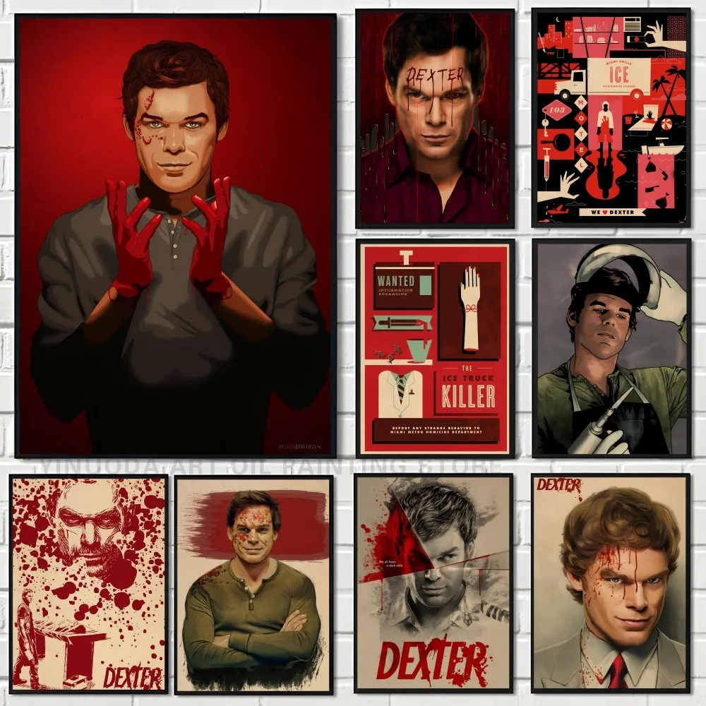 Movie Tv Show Dexter Poster Paper Print Home Living Room Bedroom Entrance Bar Cafe Art Painting Decoration