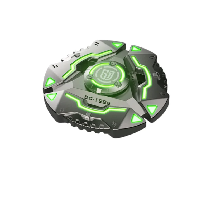 Atomic Finger Tip Gyro EDC Super langlebig leuchtende Jungen Legierung High Tech Glow Stress Relief Spielzeug Fidget Spinner