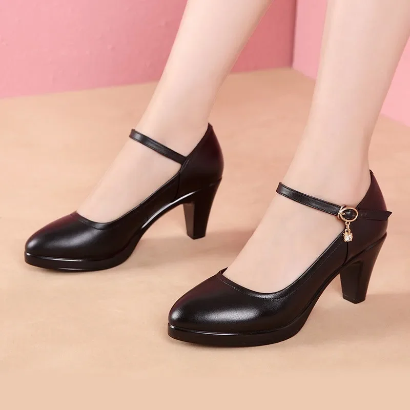 

Fashion Women's High Heels, High-end Women's Shoes Women's Luxury Party Shoes Medium Heel 35-41