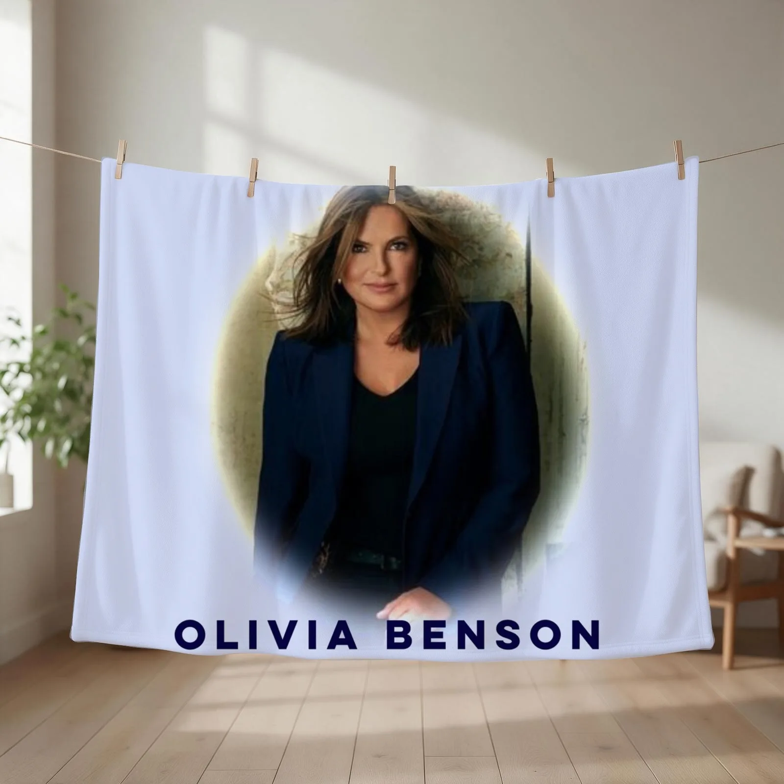 Olivia Benson Throw Blanket couch cozy soft plush fuzzy picnic outdoor blanket