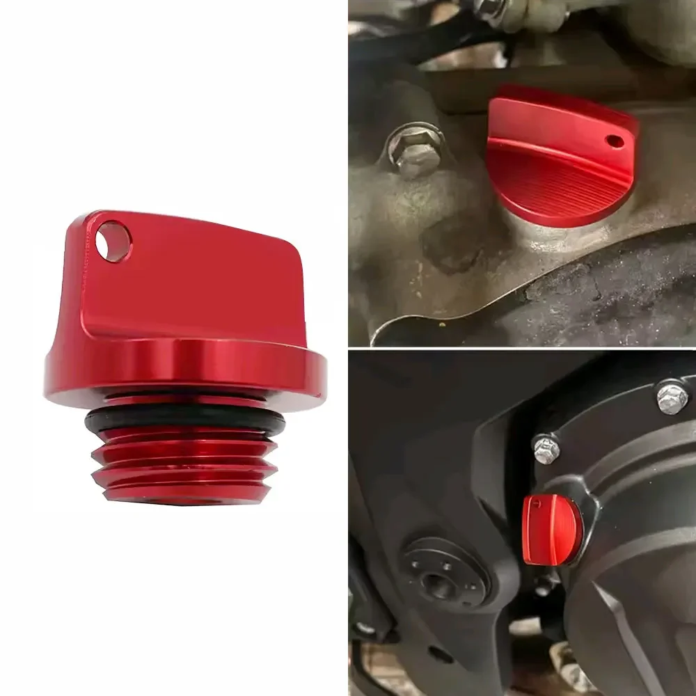 M20*2.5 Sekrup Pembuangan Oli Bagian Penutup Tangki Bahan Bakar Gas Sepeda Motor CNC Modifikasi Tutup Oli Mesin untuk Honda Suzuki Kawasaki