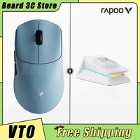 RAPOO VT0 Mouse Dual 8K 2.4G Wireless Dual Mode PAW 3398 E-sports Mouse Small and Medium-sized Gaming Mice For PC Gamer Gifts