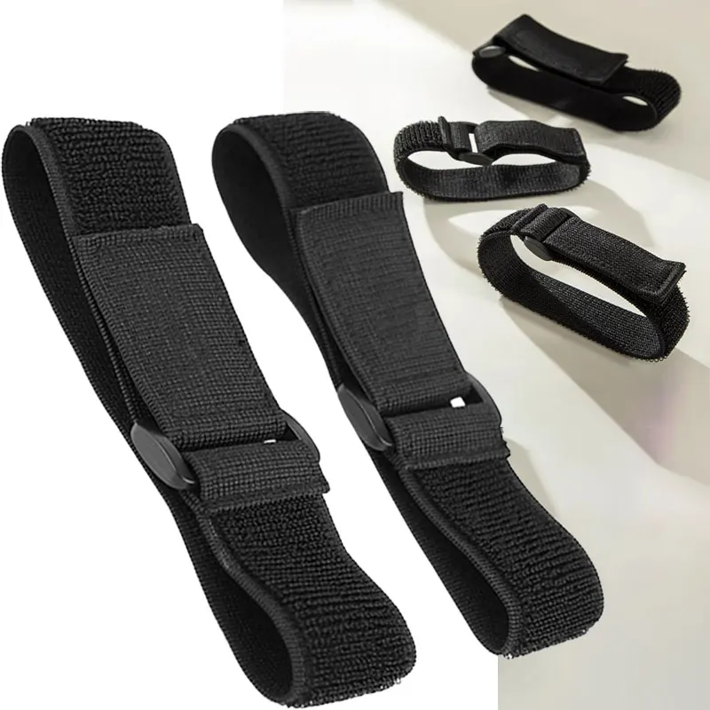 5Pcs Elastic Hook and Loop Cable Tie Reverse Buckle Stretch Fastener Cable Straps Nylon Extension Strap Cord Wrap Organizer