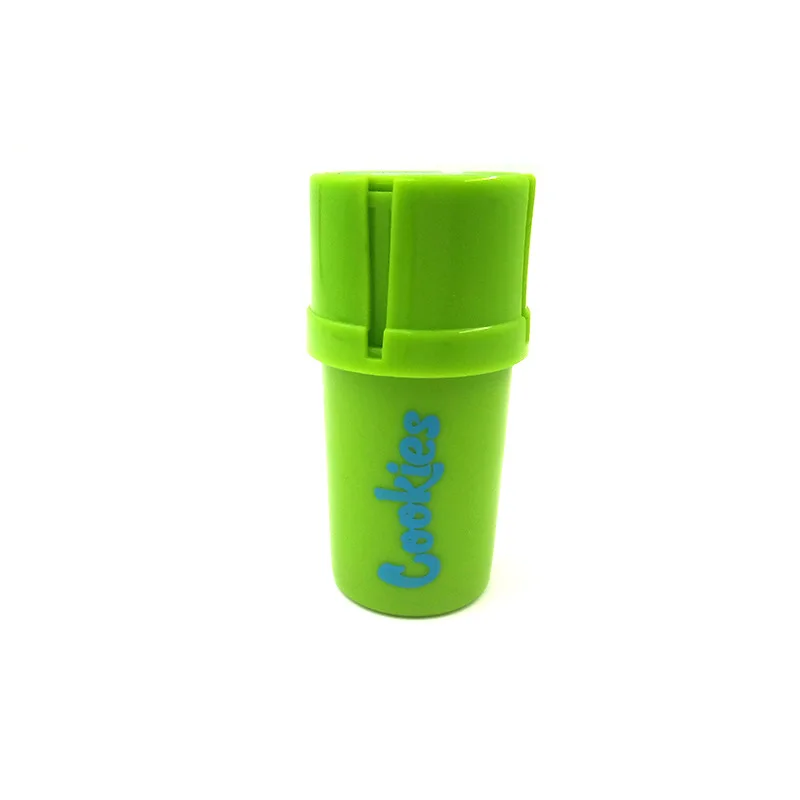 Herb Storage Container and Grinder Plastic Tobacco Grinder 75ML Smoking Accessories Detachable Water proof Smell proof