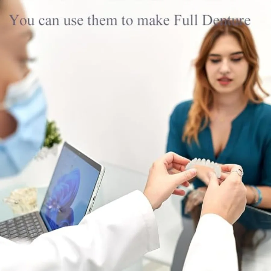 Missing Teeth Repair Kit DIY Denture Parts for Make the Temporary Fake Teeth at home Denture Material kit