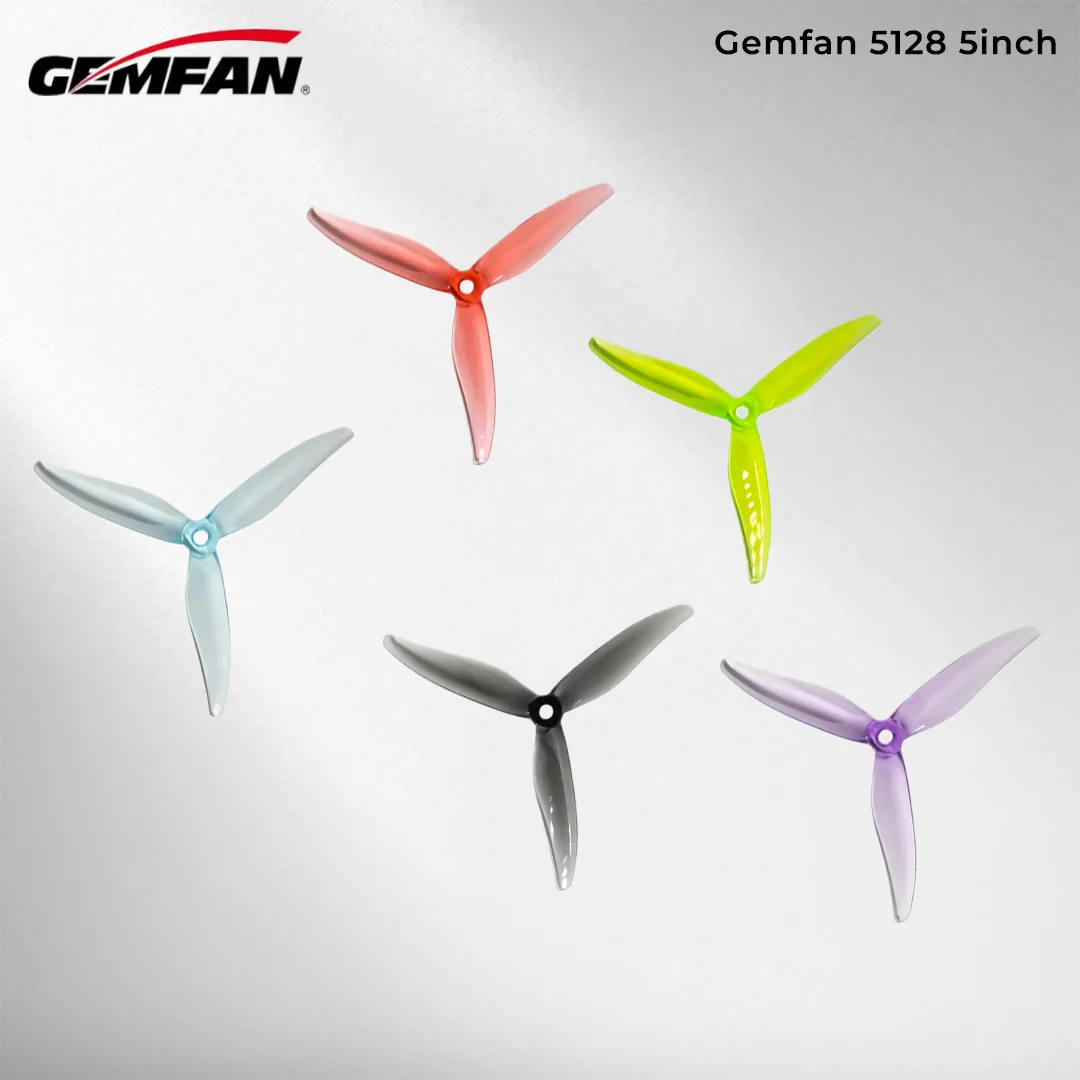5128.0 Propeller 5128 PC Props 3 Blade Gemfan upgrade 51366 for FPV Multirotor Drones 5inch Tri-Blade FPV Racing 6Pair/12