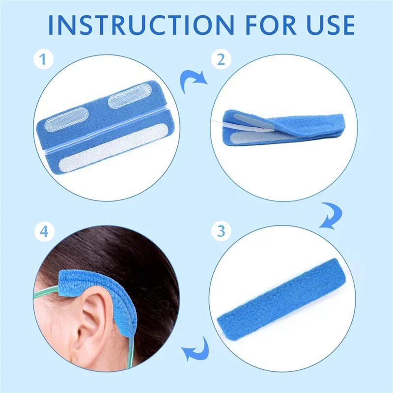 12 Pack Nasal Cannula Ear Cushions Oxygen Comfort Ear Pads For Oxygen Users To Prevent Cheek Indentation Discomfort