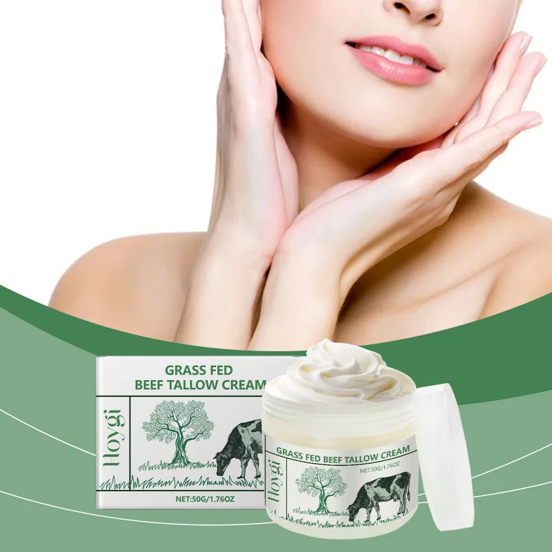 

Tallow Moisturizing Cream For Face & Body - Deep Nourishing Balm For Dry Skin, Non-Greasy Formula With Natural Ingredients