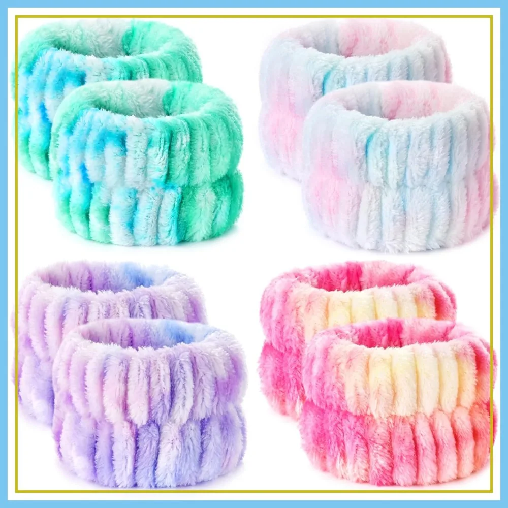 8pcs Wrist Bands for Washing Face, Wrist Towels for Skincare Makeup, Arm Bands Spa Wrist Scrunchies
