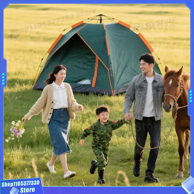 Portable Instant Pop Up Tent Waterproof UV Protection Sun Shelter for Outdoor Camping Beach Travel Hiking Picnic Easy Setup