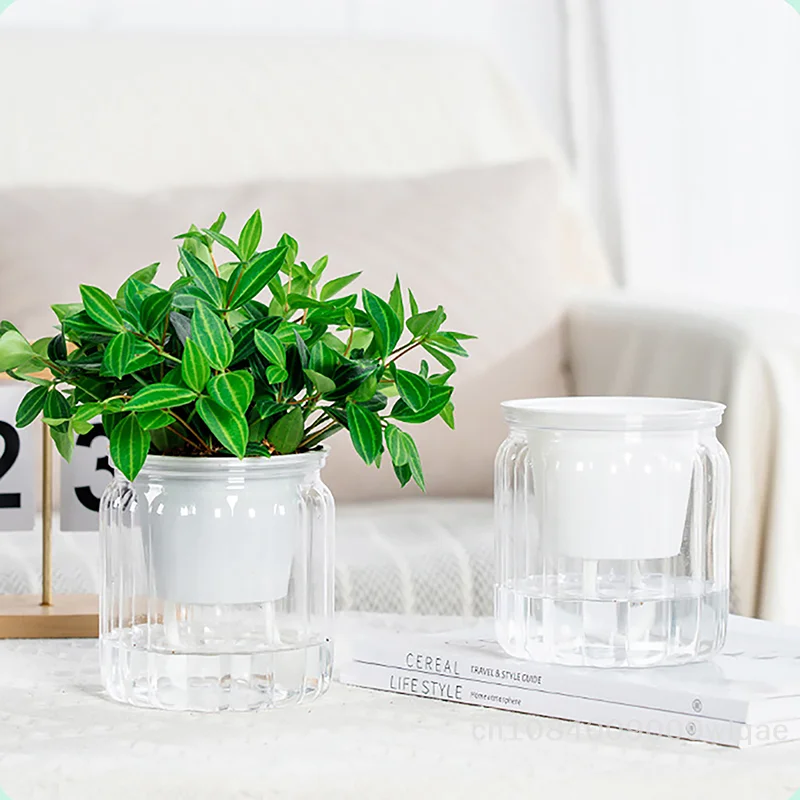 

Самополивный горшок для растений — небольшой комнатный горшок, креативный ленивый горшок для гардеров — для офиса, домашнего стола и украшения премиум-класса