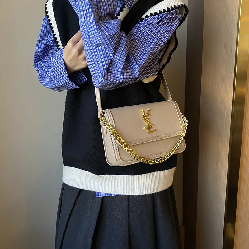 

Trendy Women's Tofu Bag 2025 - Crossbody/Shoulder/Handheld, Adjustable Chain Strap, Spacious PU Leather Bag, Casual & Office