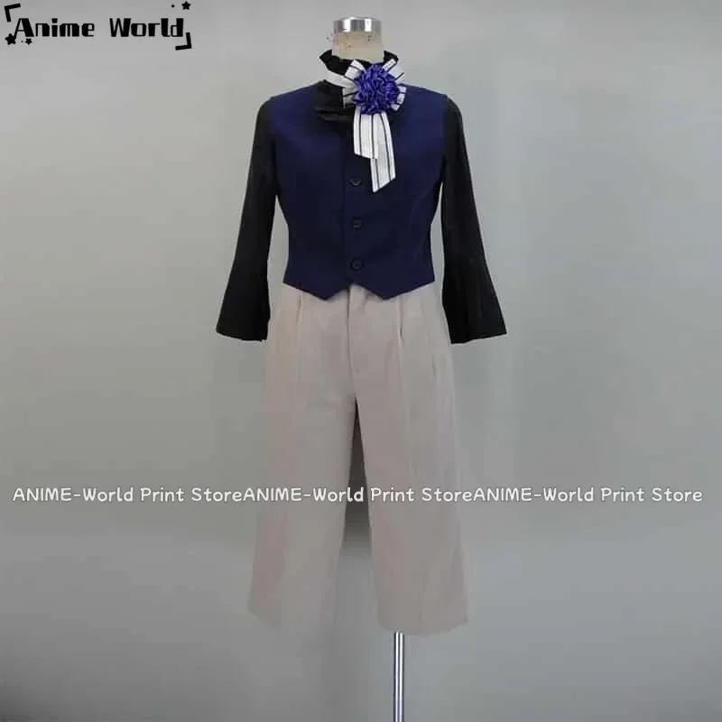 《حجم مخصص》 أزياء أنيمي السيرك Ciel Phantomhive الرمادية التأثيرية للهالوين #6