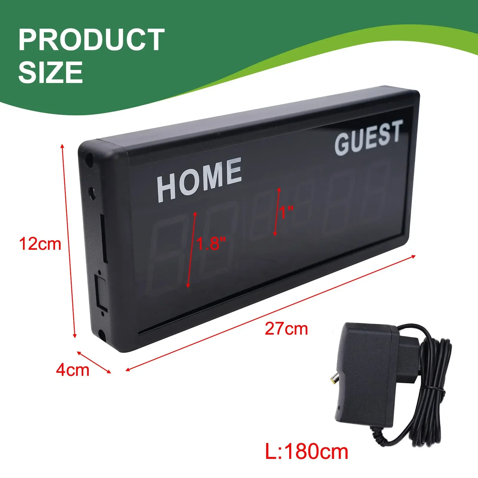 Papan Skor Digital Papan Skor Bola Basket Sepak Bola Elektronik Digital untuk Remote Control Adaptor Daya Bola Basket