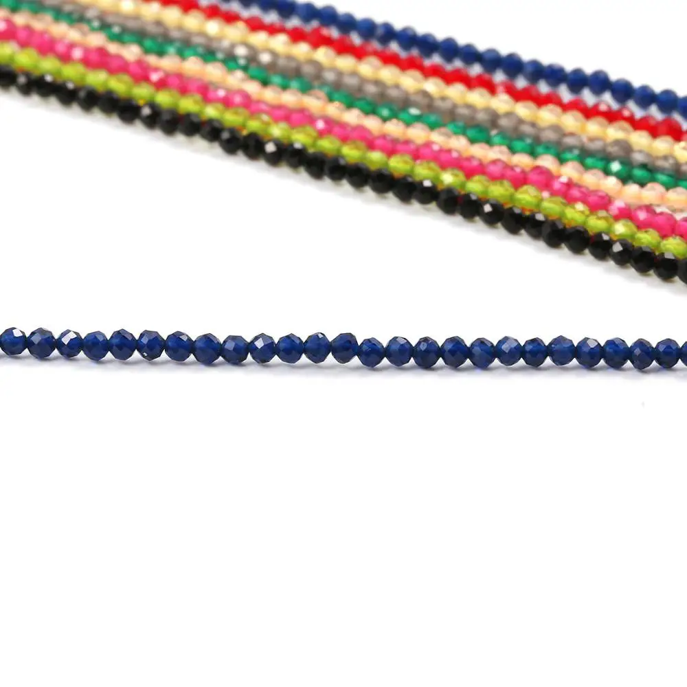 16 Strings Natural Stone Spinel Faceted Loose Spacing Beaded 2-3MM Jewelry Making DIY Necklace Earrings Accessory Gift