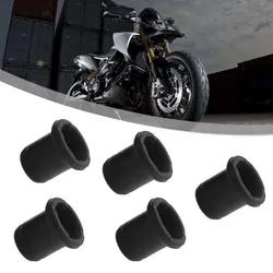 Black Motorcycle Scooter Brake Upper Pump Piston Dust Cover Rubber Disc Brake Pump Cover Waterproof Motorcycle Accessories
