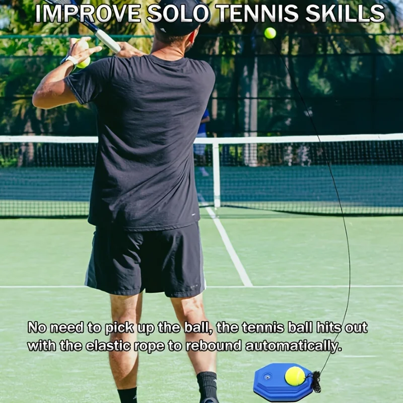 

Тренажер для тенниса для начинающих взрослых с автоматическим возвратом мяча, набор для одиночной игры, для тренировок