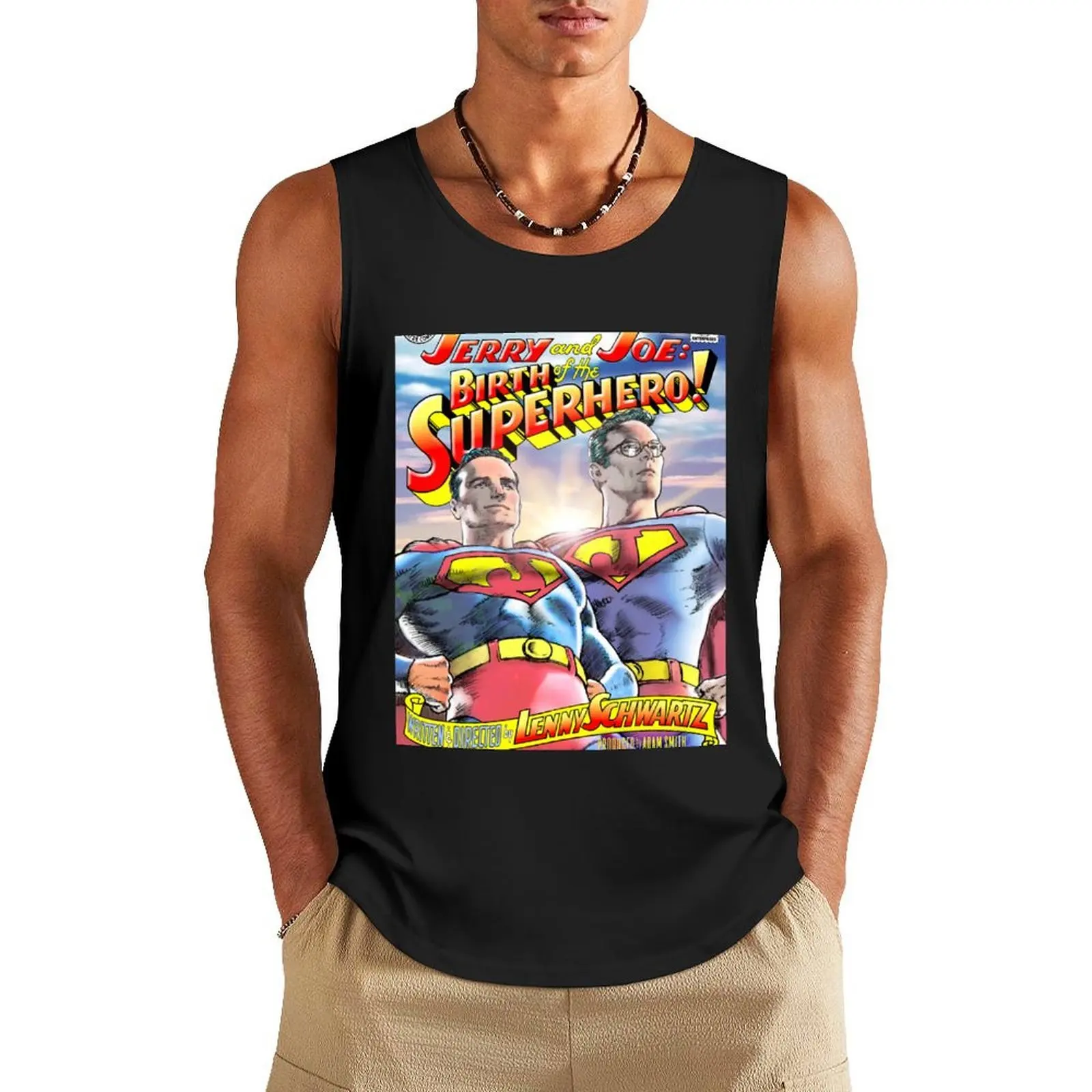 

JERRY & JOE: Birth of the Superhero! Tank Top sleeveless gym shirt man fitness Men's gym Men's t-shirt