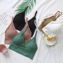 Women Seamless Crop Top Bra Streetwear #2