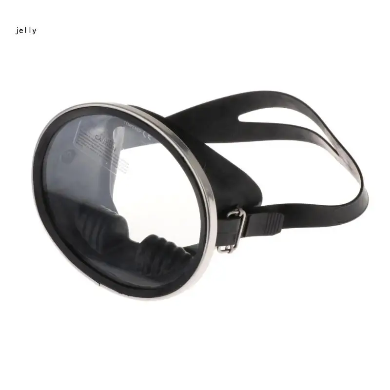 

Widely View Freediving Mask Tempered Glass Lens Swimming Snorkeling Mask Ovals Clear Panoramic Goggle Enduring 448C