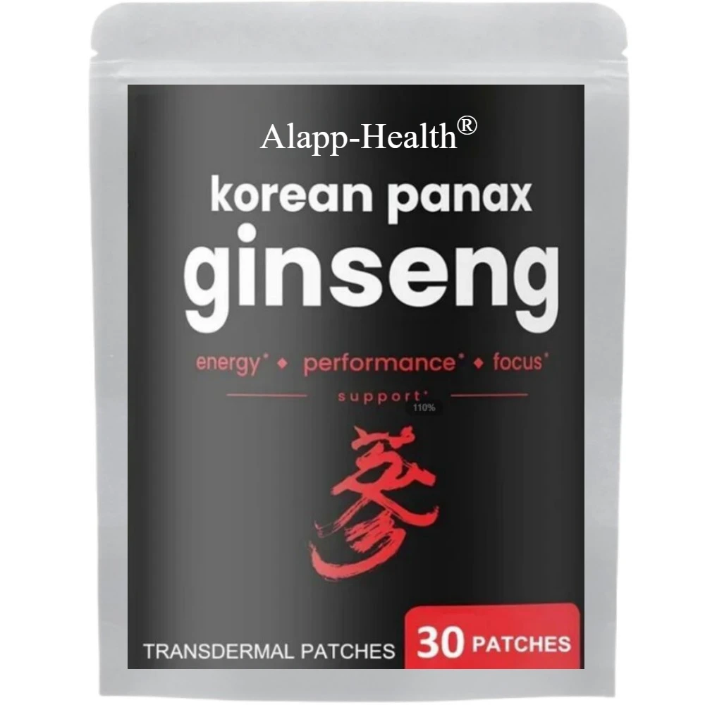 Korean Korean Red Ginseng Root Transdermal Patches For Energy, Focus, Performance, Vitality & Immune 30 Patches