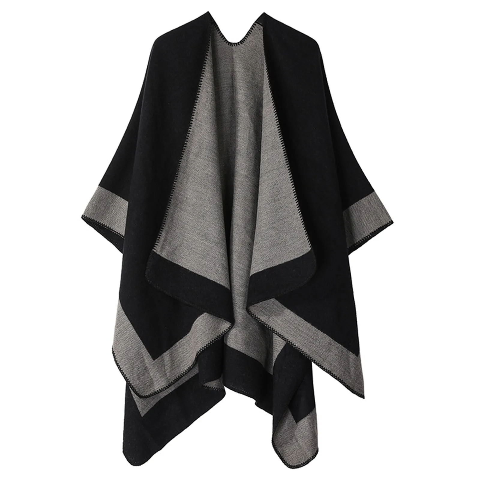 Cashmere Women Capes Scarf Winter Pashmina Shawls Cashmere Thick Wraps Lady Tassel Warm Scarves Cloaks Coat Hairy Bufanda Stoles