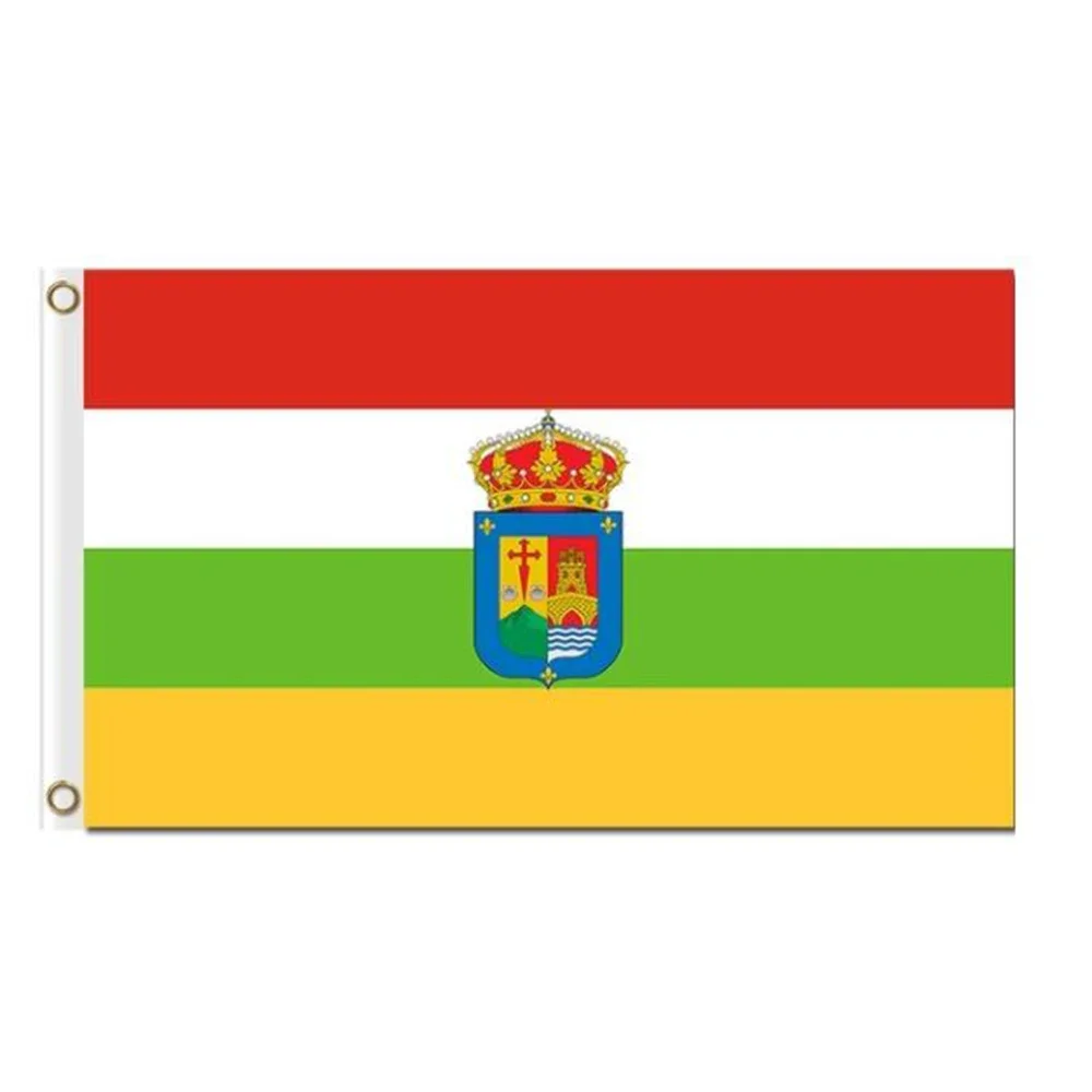 Bandera de la región de La Rioja, España, 3x5 pies, impresiones en tela, bandera de poliéster