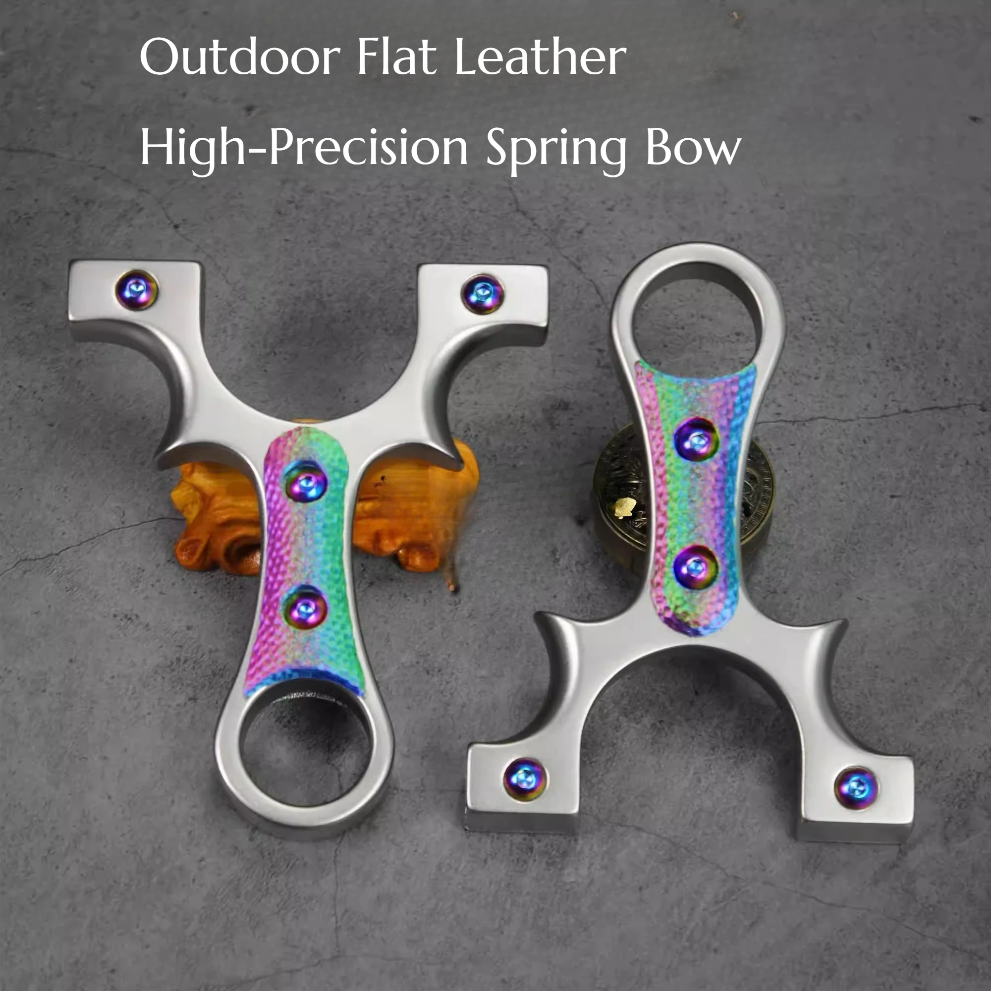 

New Model Small Waist Stainless Steel Spring Gun Outdoor Flat Leather High-precision Clip-on Large Power Hunting Equipment