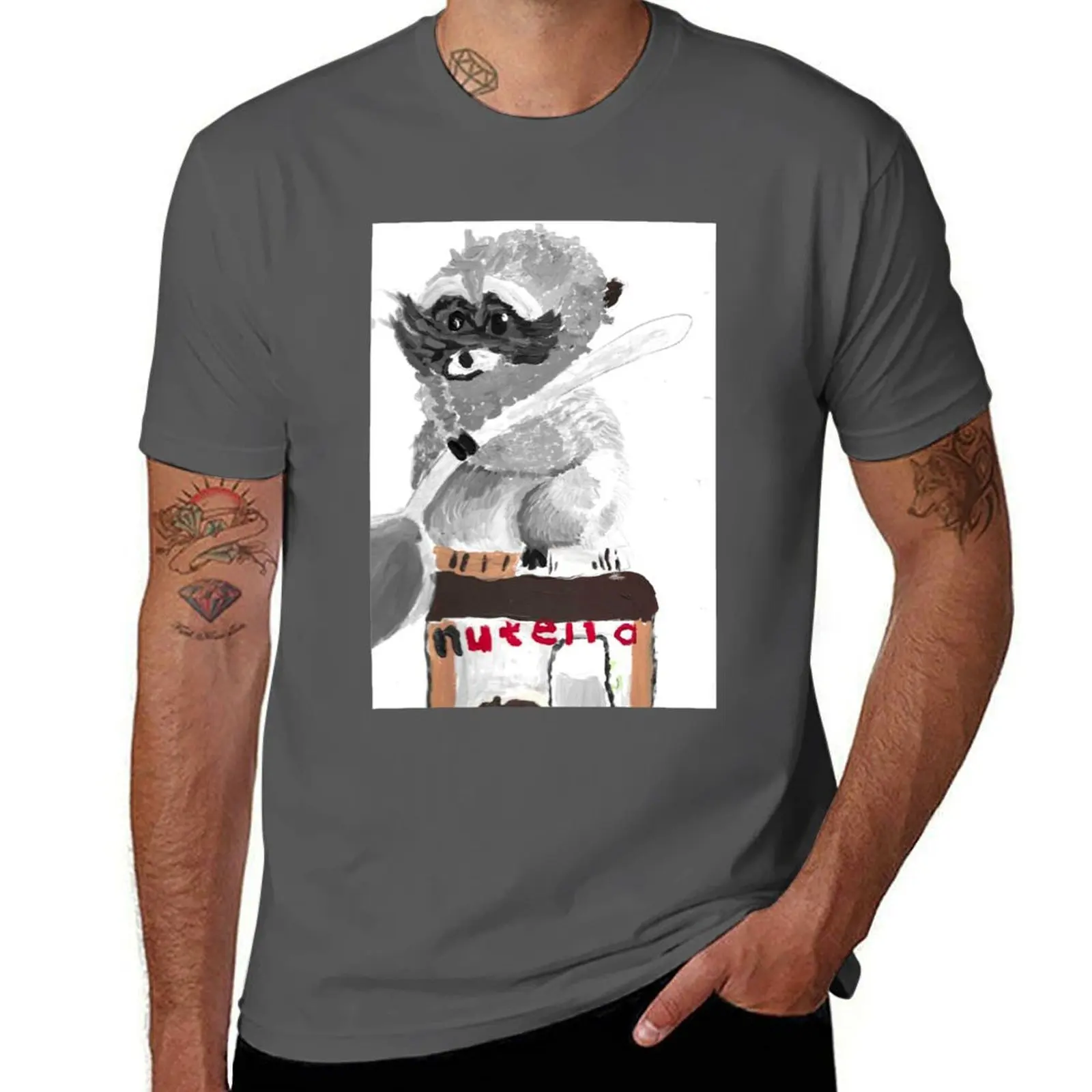 Camiseta Loves Choco Nutella, Camiseta Deportiva de Verano de Secado Rápido